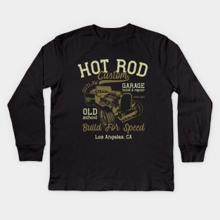 Custom Outlaw Hot Rod 1983 Kids Long Sleeve T-Shirt